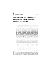 Telepathic Dreams And Spiritual Growth