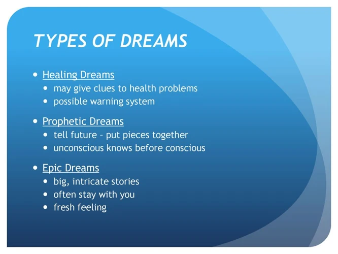 Types Of Healing Dreams