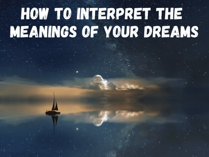 How To Analyze Dreams With Touched Sensations